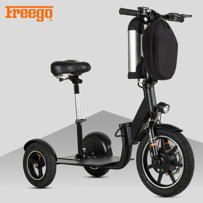 Czarny zmotoryzowany skuter mobilny, mobilny skuter Old Person 100 kg Max Load