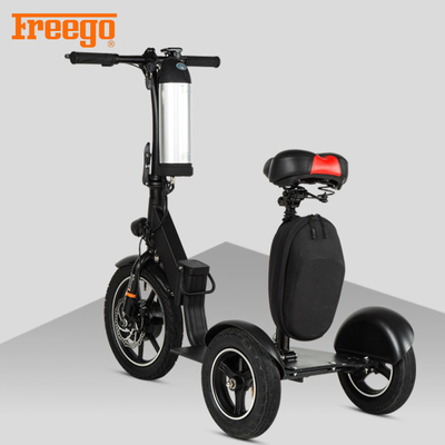 Czarny zmotoryzowany skuter mobilny, mobilny skuter Old Person 100 kg Max Load