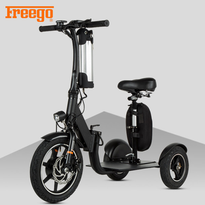 Czarny zmotoryzowany skuter mobilny, mobilny skuter Old Person 100 kg Max Load